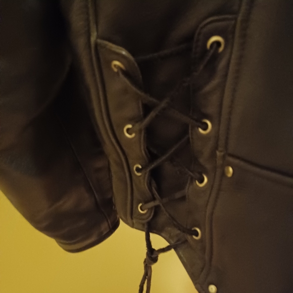 Men’s Harley Davidson Leather Jacket Eagle Embossed - large - Picture 9 of 12